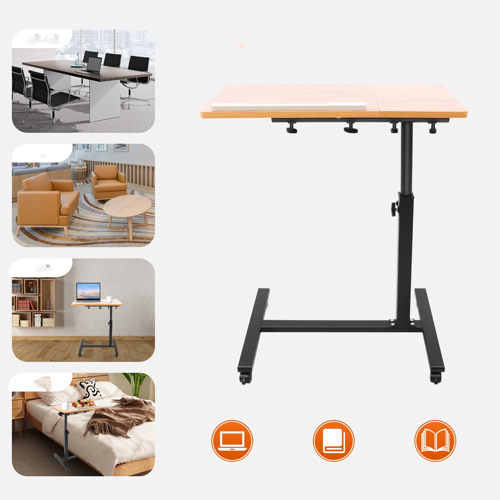 Desk Setup Laptop - Mesa para portátil móvil ajustable 360