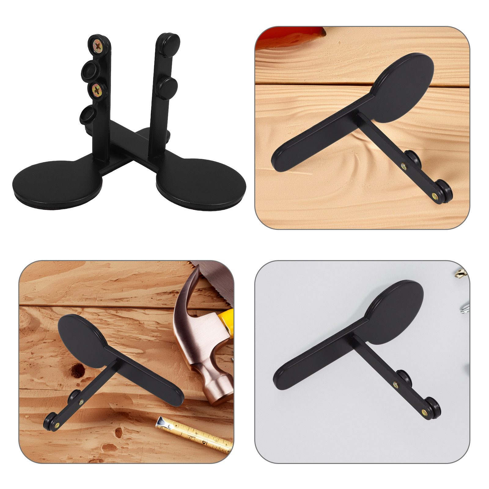 Desk Setup Kit - 1 Par de Soportes Metálicos para