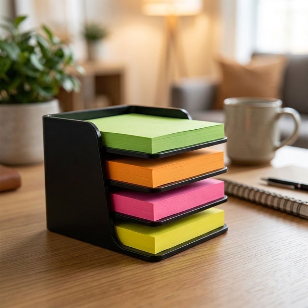 Sticky Memo Holder - Soporte Apilable para Notas Adhesivas, Organizador