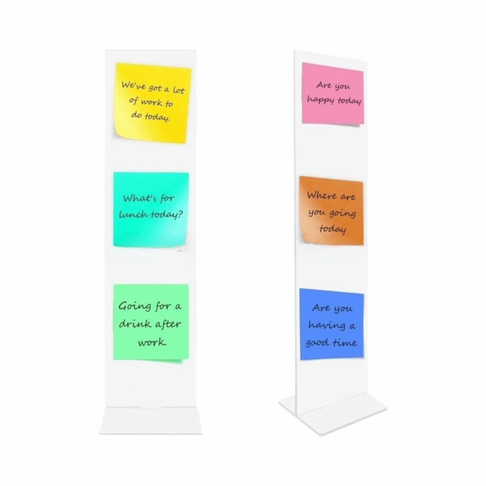 Sticky Memo Holder - Tablero de notas acrílico transparente, soporte