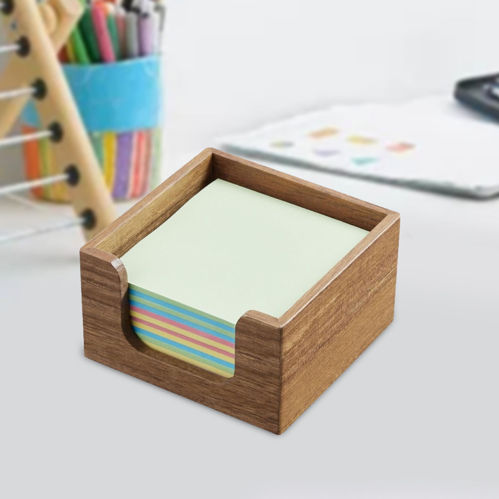 Sticky Memo Holder - Soporte para notas adhesivas de madera