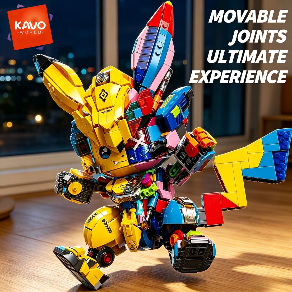 Desk Setup Small Room - KAVOWORLD 1505PCS Ratón Mecánico, Bloques de