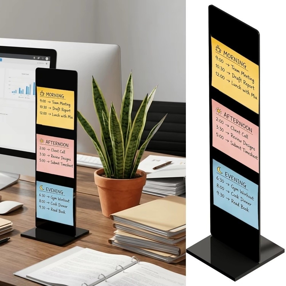 Sticky Memo Holder - Tablero de Notas Acrílico Desmontable, Soporte