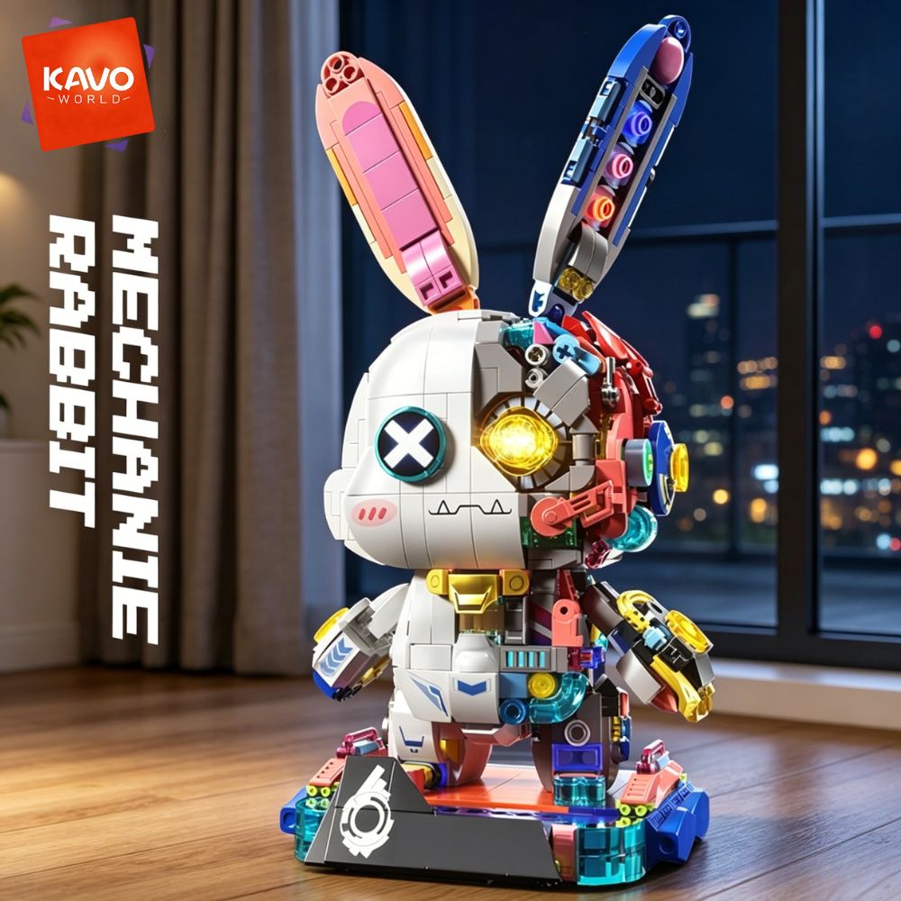 Desk Setup Kit - KAVOWORLD Juego de Bloques de Construcción