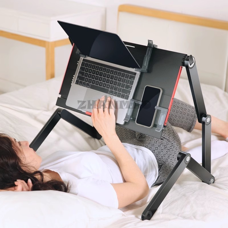 Desk Setup Laptop - Lying Flat en la cama, escritorio