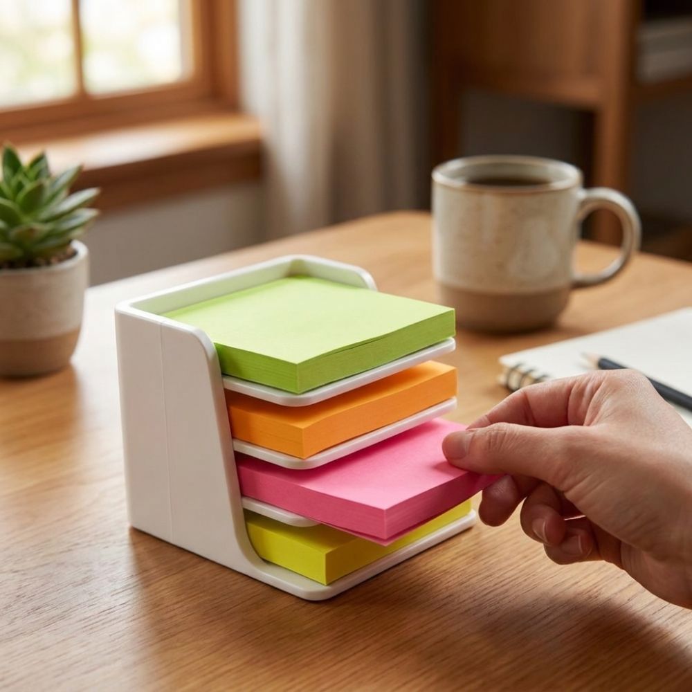 Sticky Memo Holder - Soporte Apilable Multiusos para Notas Adhesivas,