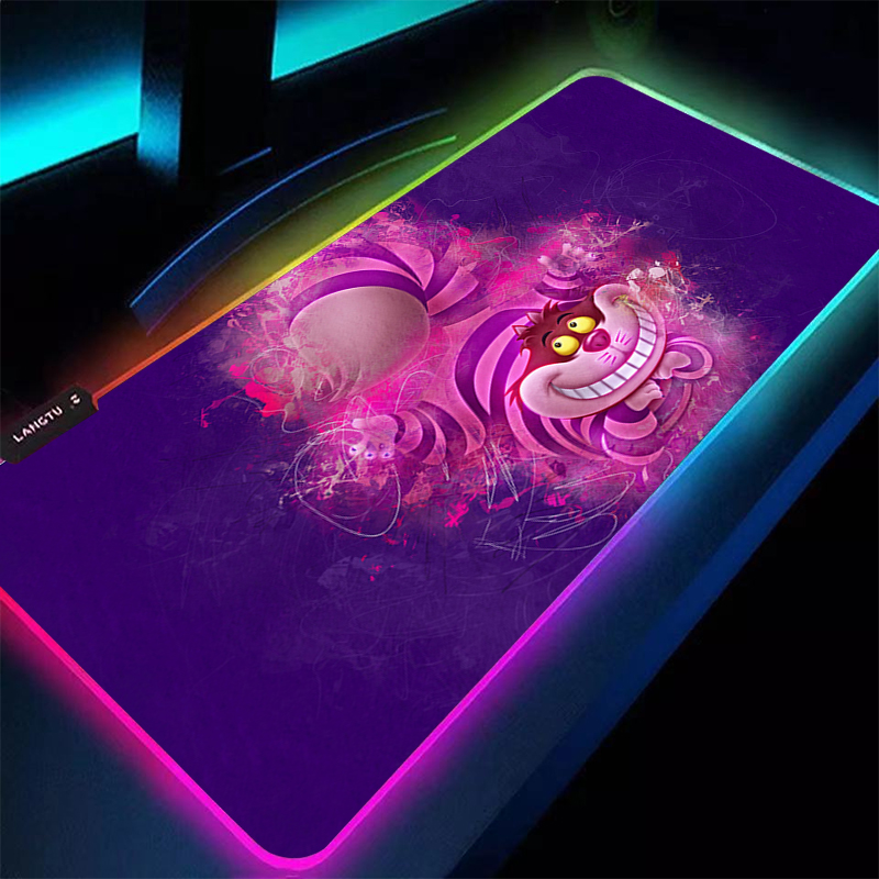 Desk Setup Laptop - Alfombrilla de ratón grande RGB A-Alices