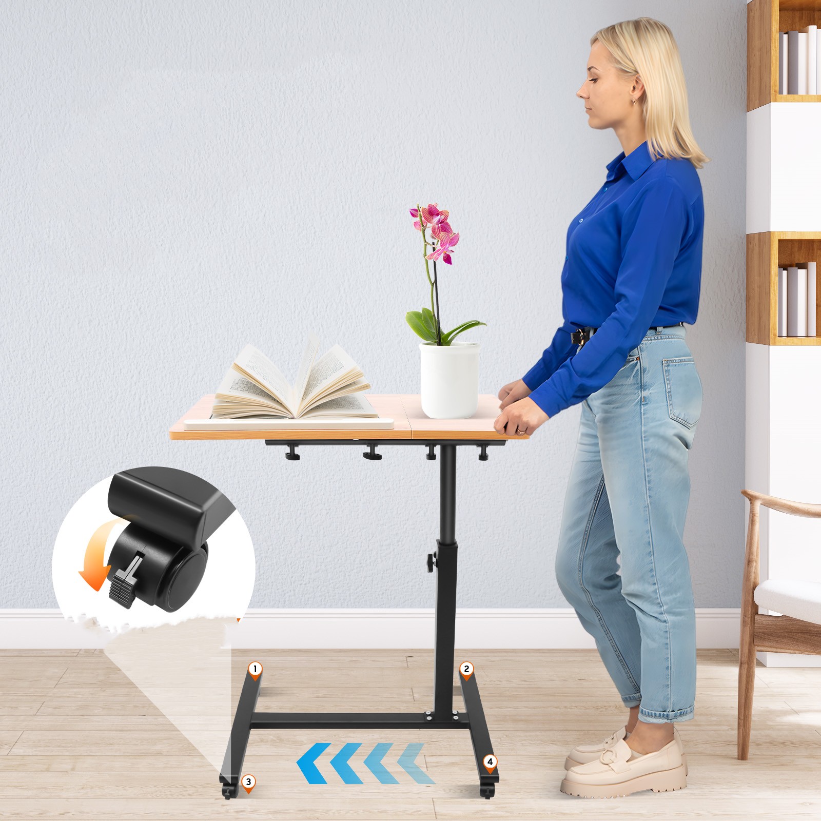 Mesa para portátil móvil ajust - Desk Setup Laptop reseña y precio