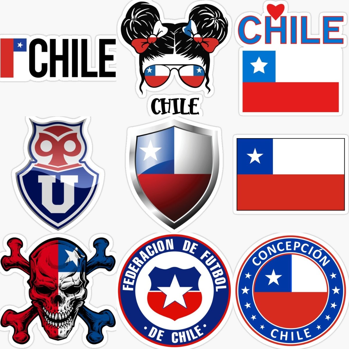 Emblema de Chile, bandera, cal - Desk Setup Laptop reseña y precio