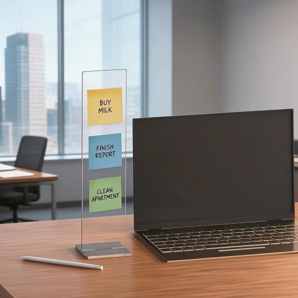 Tablero de notas acrílico, sop - Sticky Memo Holder reseña y precio