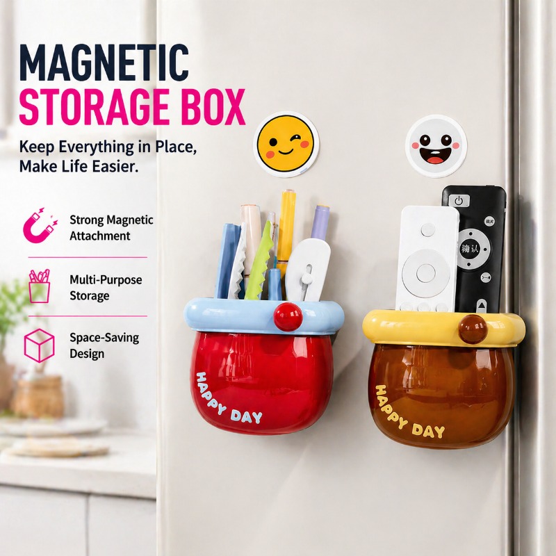 Caja de almacenamiento magnéti - Pen Cup Magnetic reseña y precio