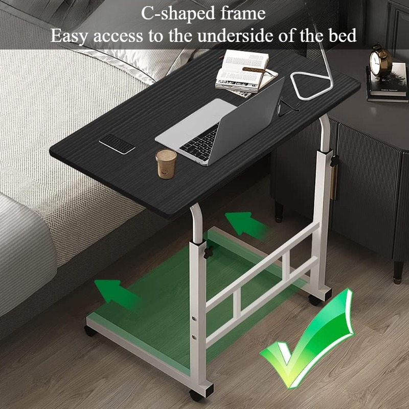 Mesita de noche con ruedas uni - Desk Setup Laptop reseña y precio