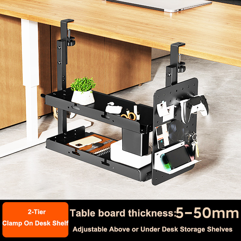 Estante de 2 niveles de 14 pul - Desk Setup Study reseña y precio
