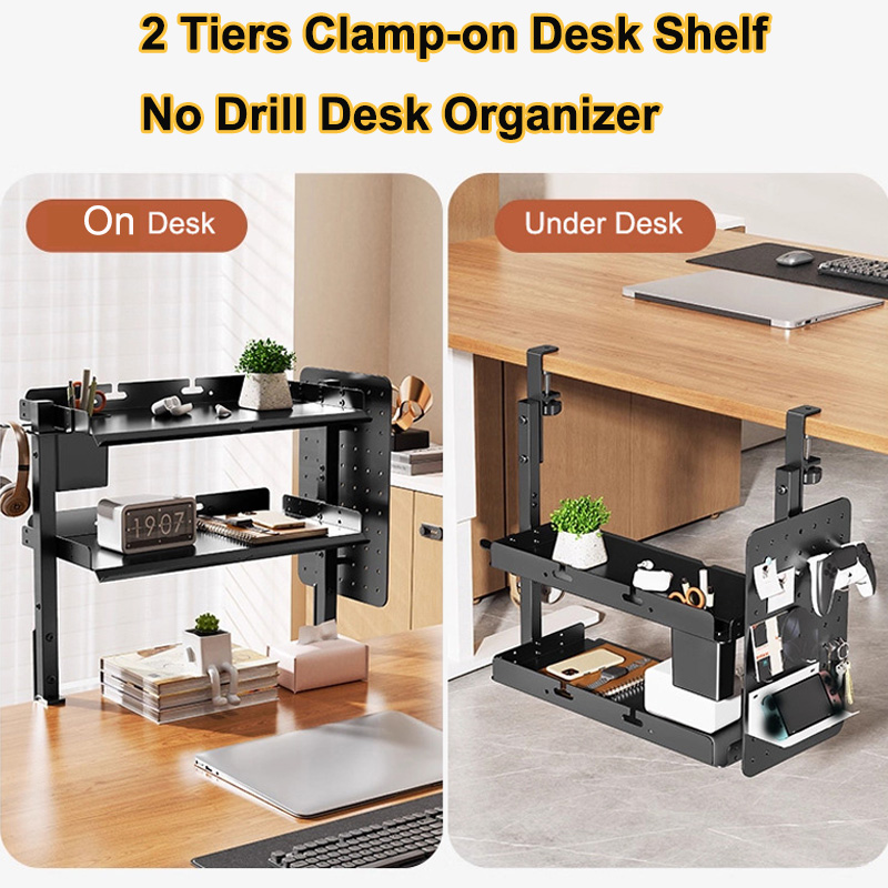 Estante de 2 niveles de 14 pul - Desk Setup Study reseña y precio