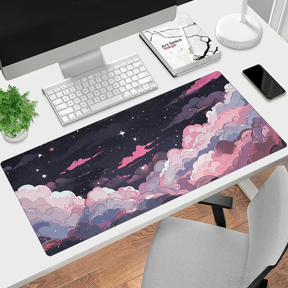 Alfombrilla de Ratón de Goma c - Desk Setup With Laptop reseña y precio