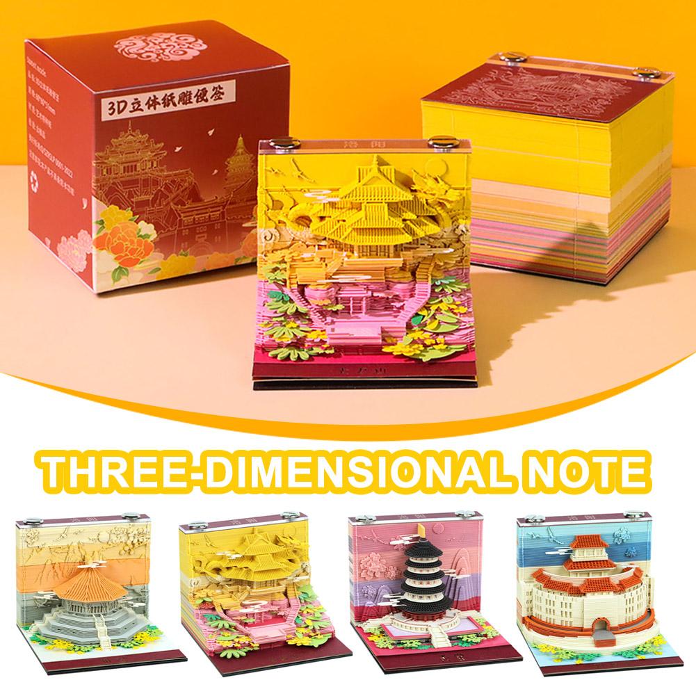 Bloc de notas 3D con diseño de - Sticky Memo Holder reseña y precio