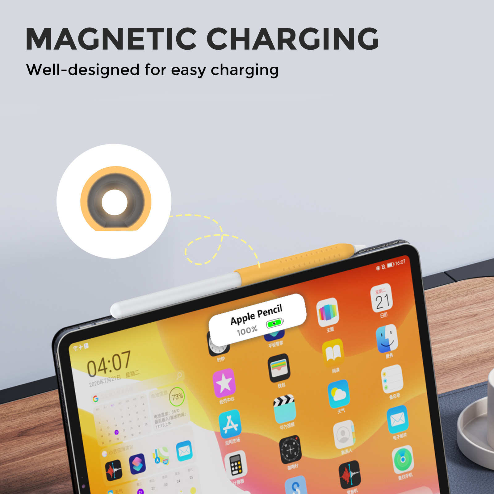 1 funda de lápiz óptico para A - Pen Cup Magnetic reseña y precio