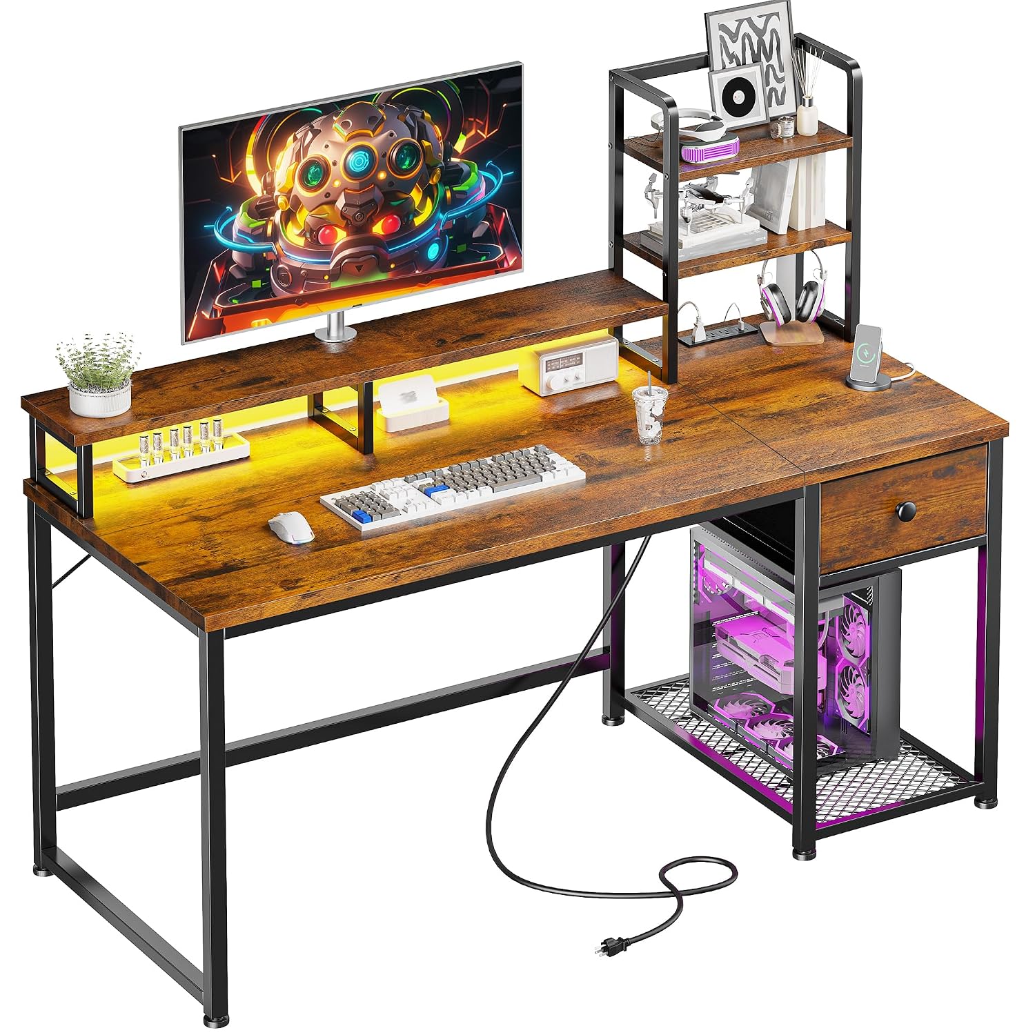 Escritorio Pequeño para Comput - Desk Setup In Small Bedroom reseña y precio