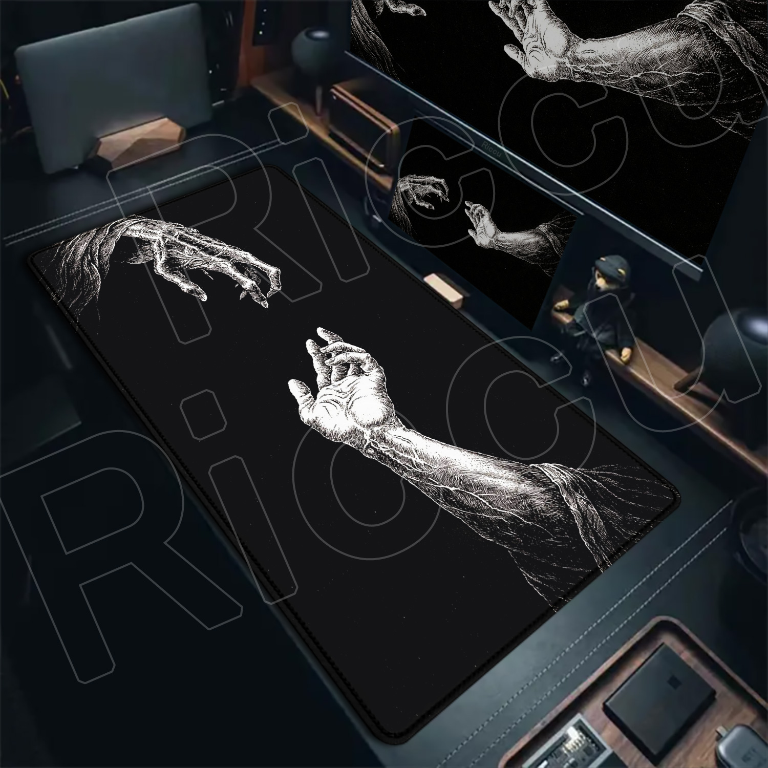 Alfombrilla de ratón grande HD - Desk Setup With Laptop reseña y precio