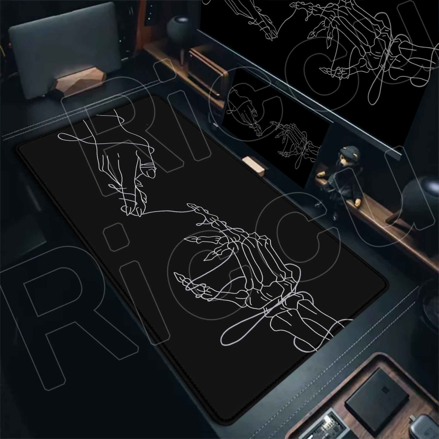Alfombrilla de ratón grande HD - Desk Setup With Laptop reseña y precio