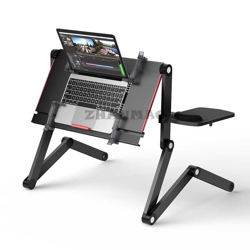 Lying Flat en la cama, escrito - Desk Setup Laptop reseña y precio